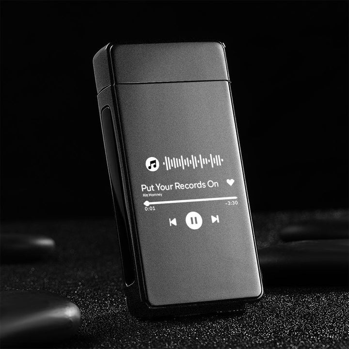 Personalized Music Code Engraved Lighter Custom Playlist Lighter