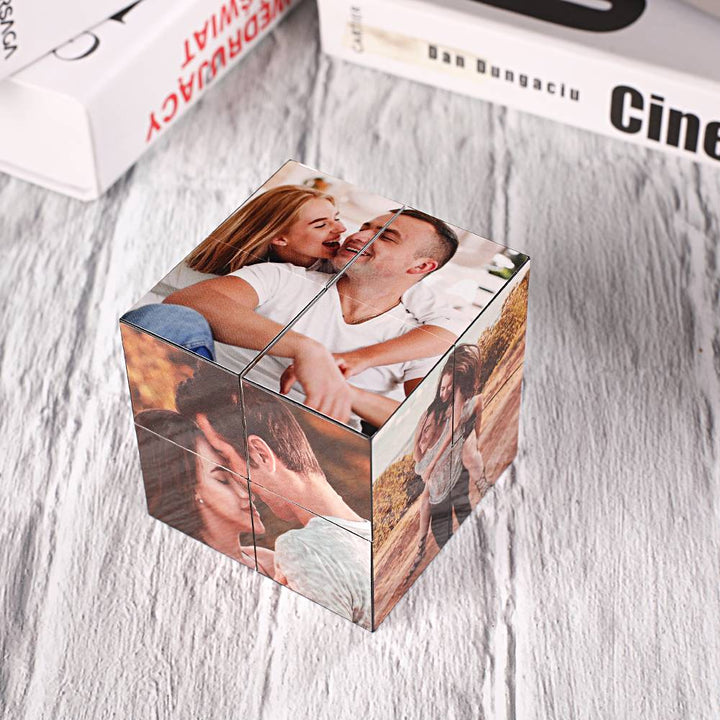 Custom Photo Cube Infinity Folding Multiphoto Cube Father's Day Gifts
