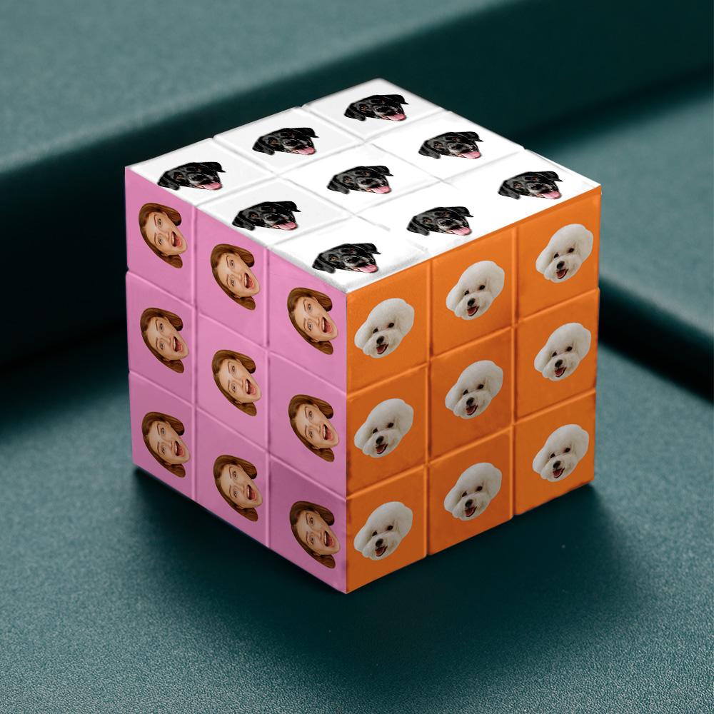 Custom Photo Face Cube Creative Multiphoto Gifts Magic Cube