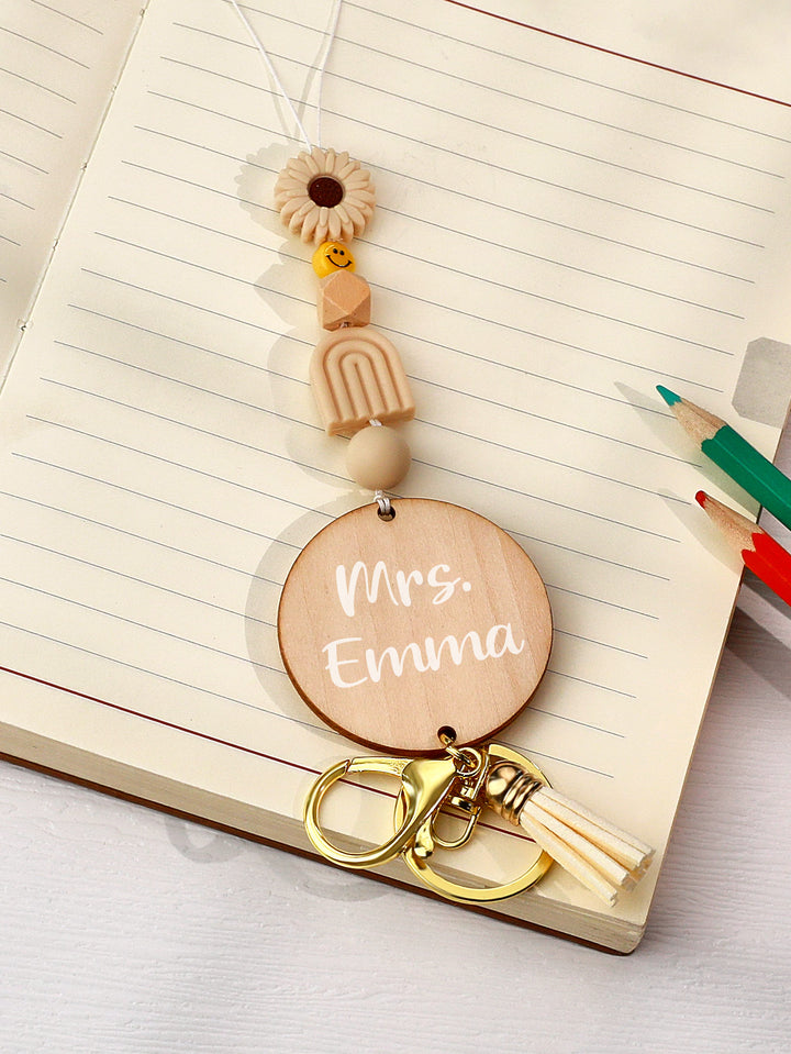 Custom Name Bohemian Beaded Lanyard – Perfect Birthday and Thanksgiving Gift