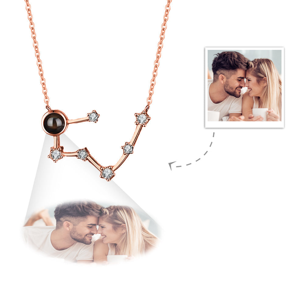 Custom Projection Necklace Constellation Photo Necklace Creative Gift