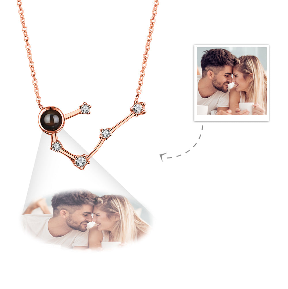 Custom Projection Necklace Constellation Photo Necklace Creative Gift
