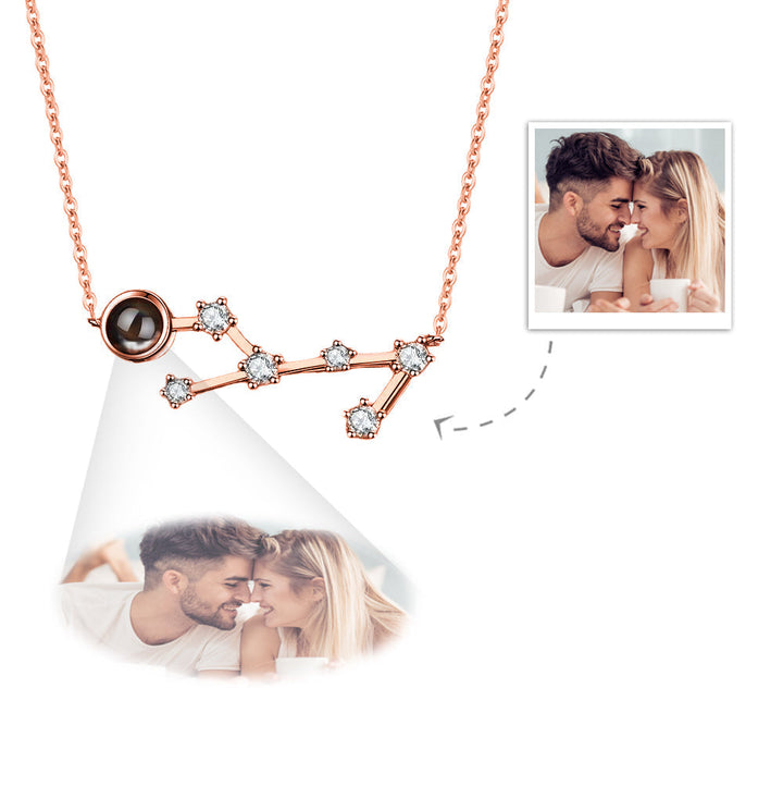 Custom Projection Necklace Constellation Photo Necklace Creative Gift