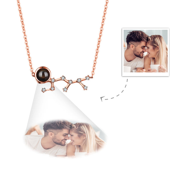 Custom Projection Necklace Constellation Photo Necklace Creative Gift