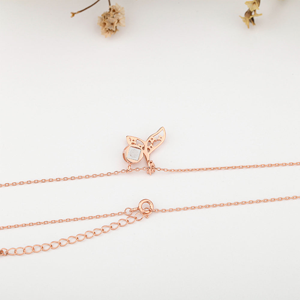 Custom Projection Necklace Mermaid Shape Photo Necklace Gift for Her