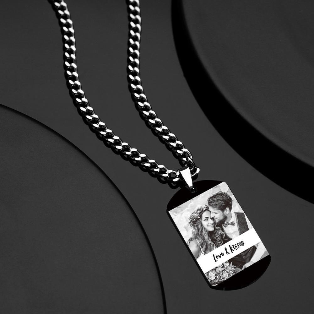 Personalized Engraved Photo Necklace With Personalized Calendar Perfect Anniversary Gifts For Lover