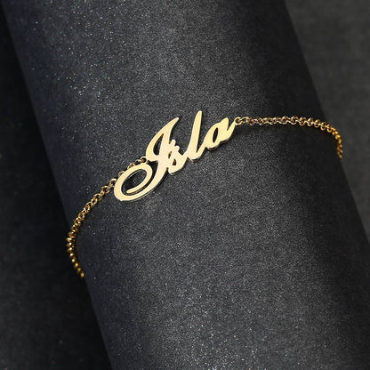 Custom Name Anklet Stainless Steel