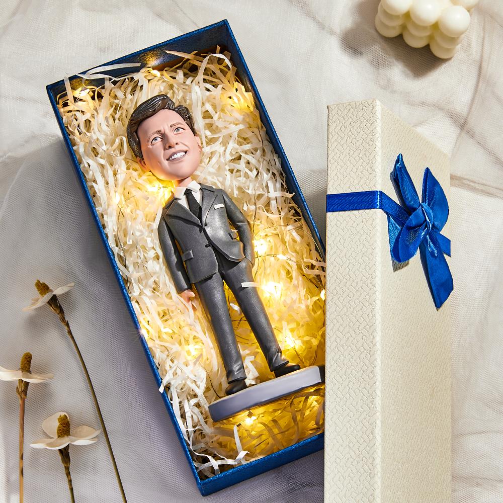 Hot Dog Man Custom Bobblehead With Engraved Text