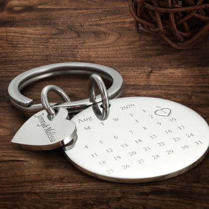 Calendar Keychain Custom Picture Keychains Custom Graduation Gifts
