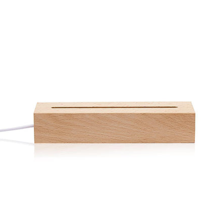 Night Light Wooden Base
