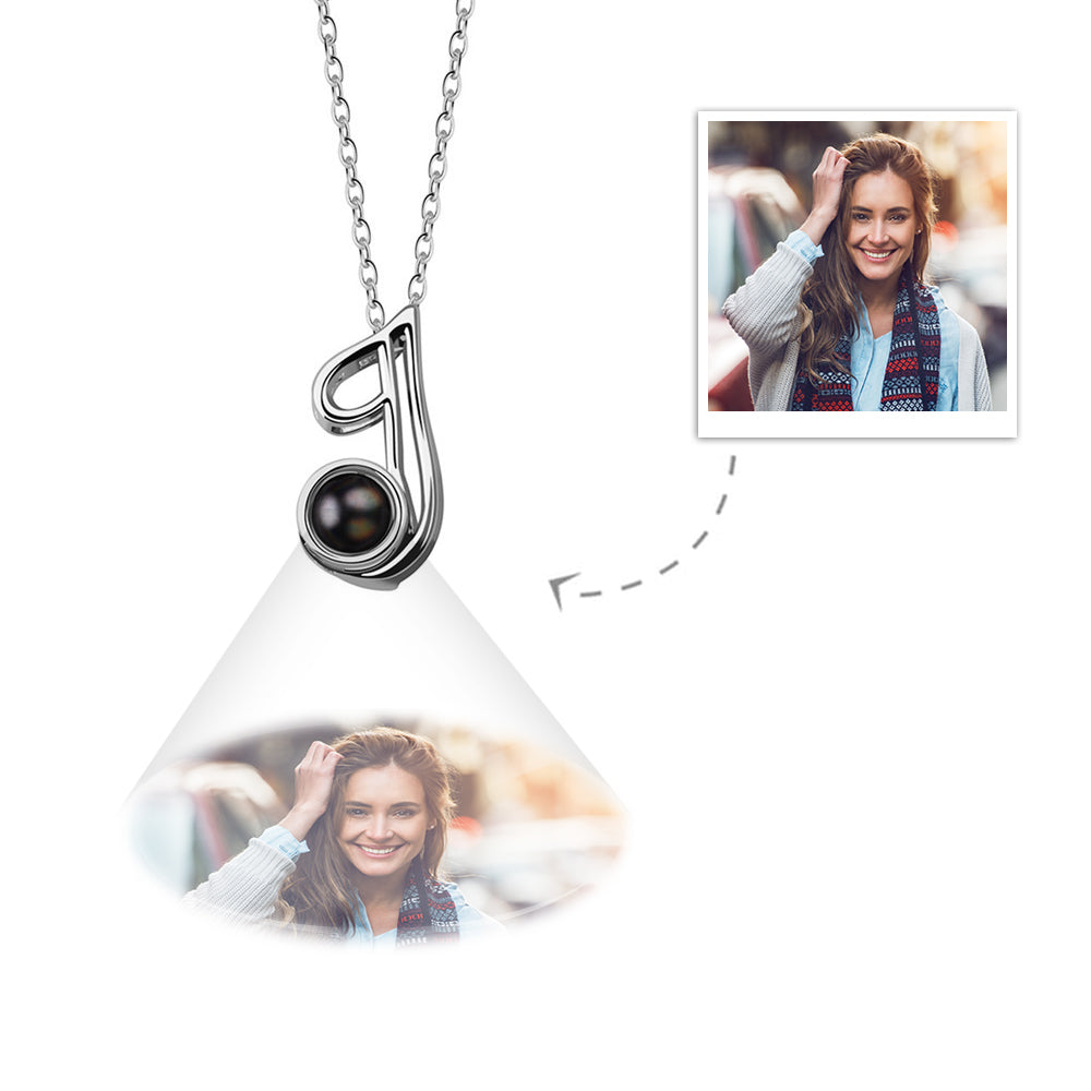 A-Z 26 Letters Custom Projection Necklace 925 Sterling Silver