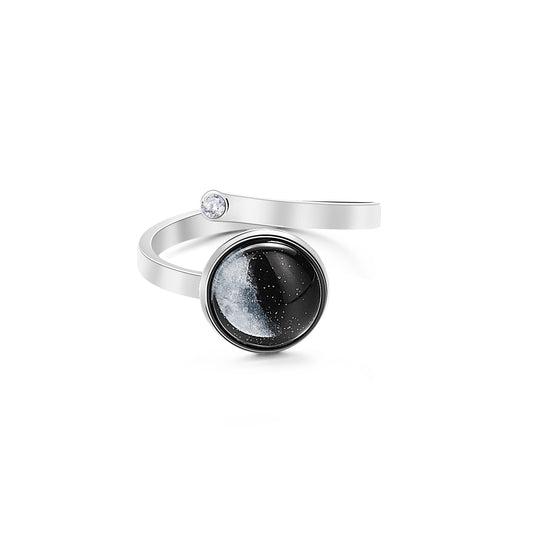 Custom Moon Phase Ring Luminous Ring Gift for Her Birthday Gift Valentines Gift Anniversary Gift