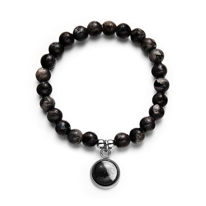 Custom Moon Phase Beads Bracelet Luminous Bracelet Gift for Her