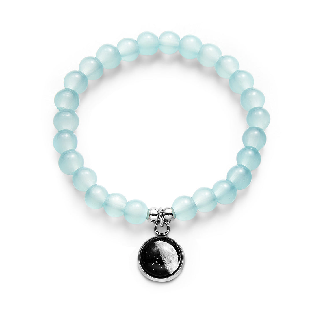 Custom Moon Phase Beads Bracelet Luminous Bracelet Gift for Her