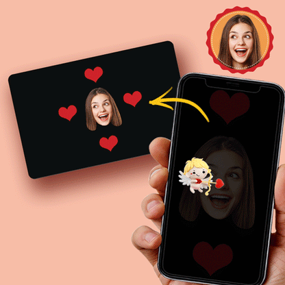 Scannable AR VR Animation 3D Card Virtual Reality Animation AR Graphic Cards Gift for Him