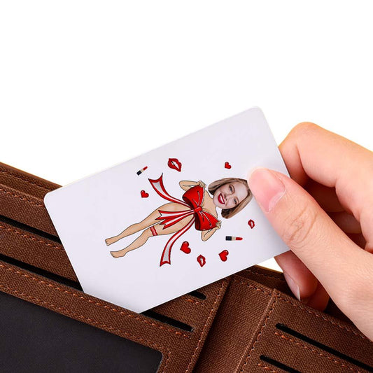 Scannable AR VR Animation 3D Card Virtual Reality Animation AR Graphic Cards Red Bow