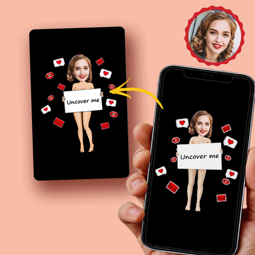 Scannable AR VR Animation 3D Card Virtual Reality Animation AR Graphic Cards Uncover Me