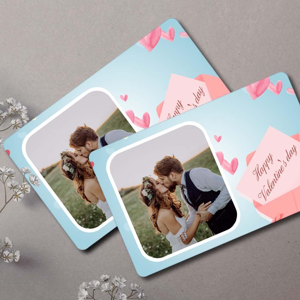 Custom Photo Wallet Insert Happy Valentine's Day Card