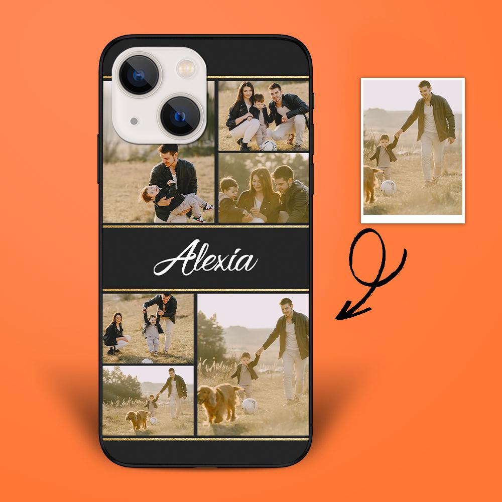Custom 6-Photo iPhone Case Personalized iPhone 12/13 Case With Text