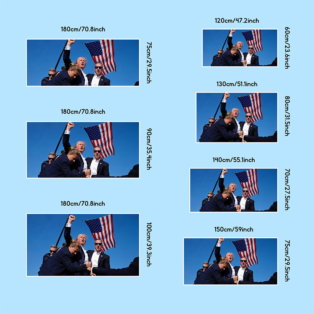 Fight! Trump Shot 2024 Beach Towel – Bold and Memorable Design for Your Summer Adventures