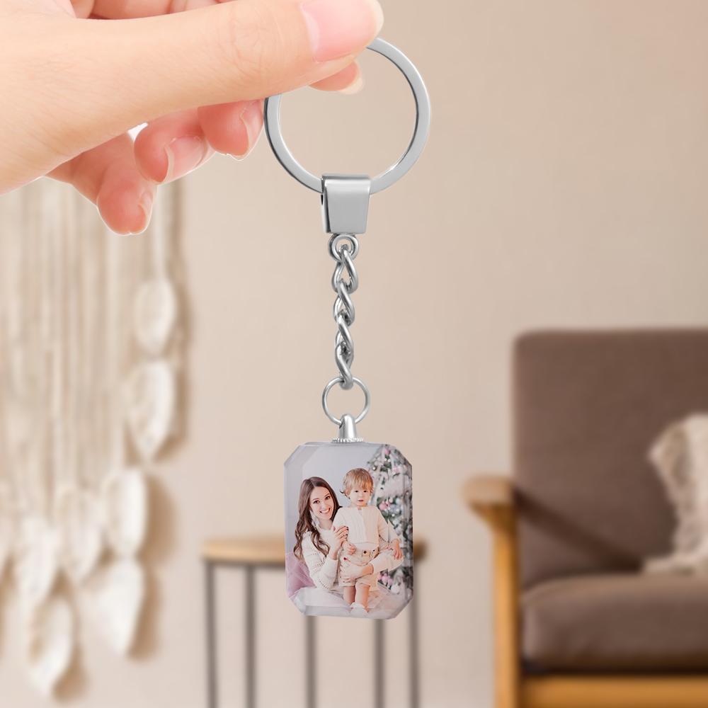 Mother's Day Gifts Photo Keychain Crystal Keychain