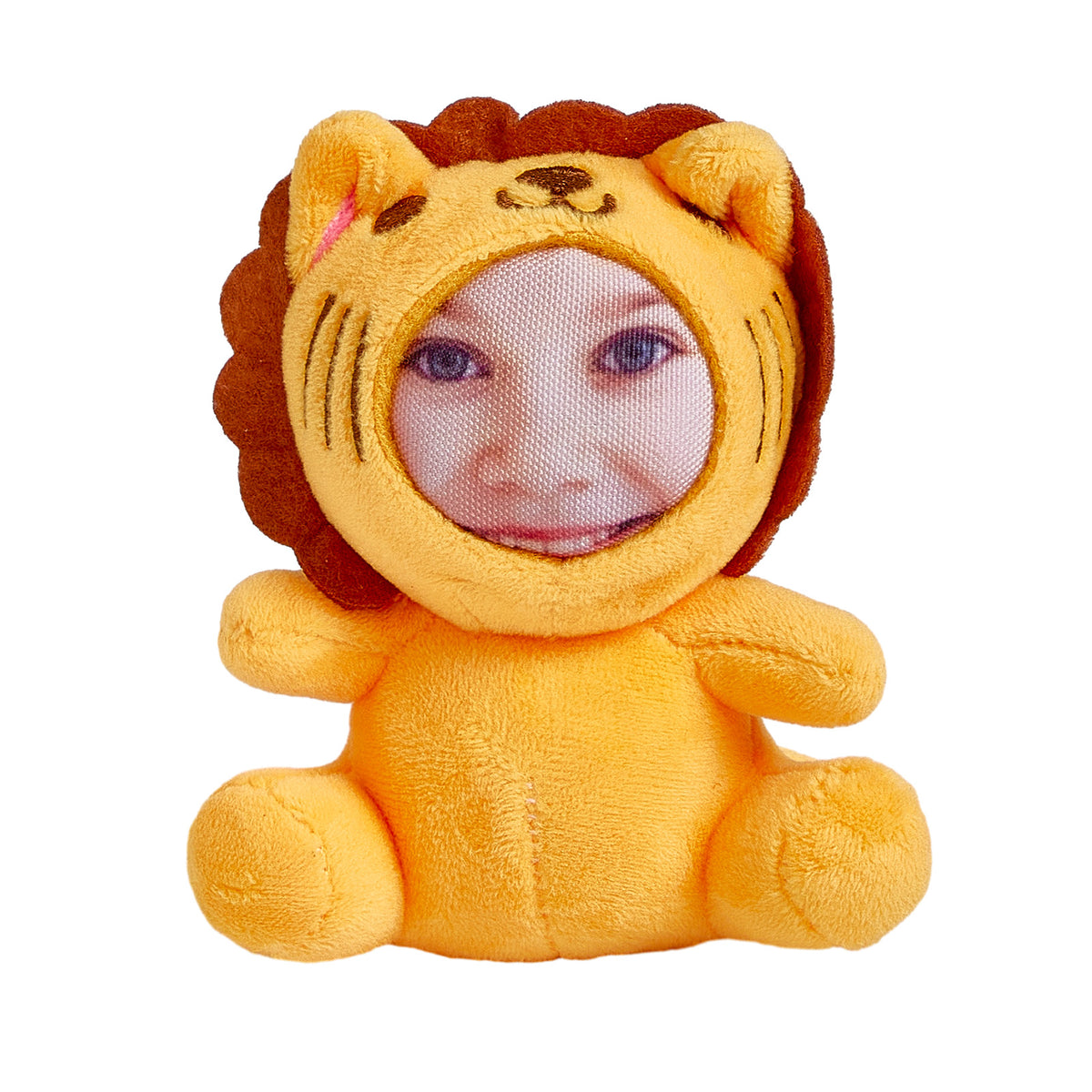 Customizable 3D Face Plush Animal Keychain – Personalize Your Favorite Animal with Your Unique Face