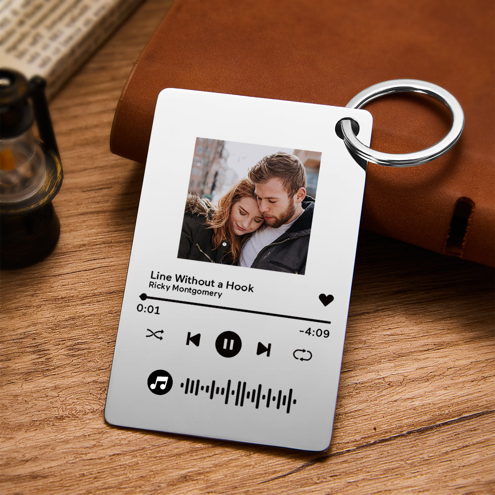 Custom Photo Scannable Code Music Plaque Valentine's Day Gifts