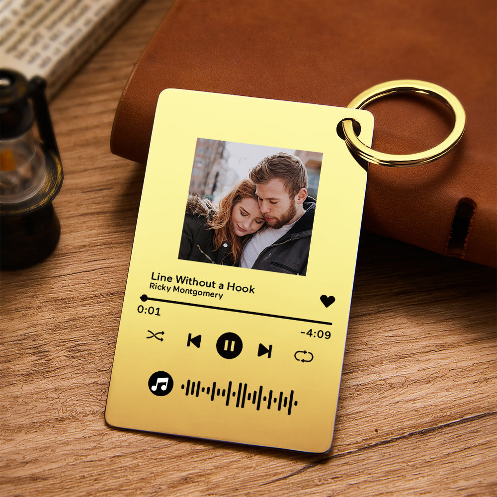Custom Photo Scannable Code Music Plaque Valentine's Day Gifts