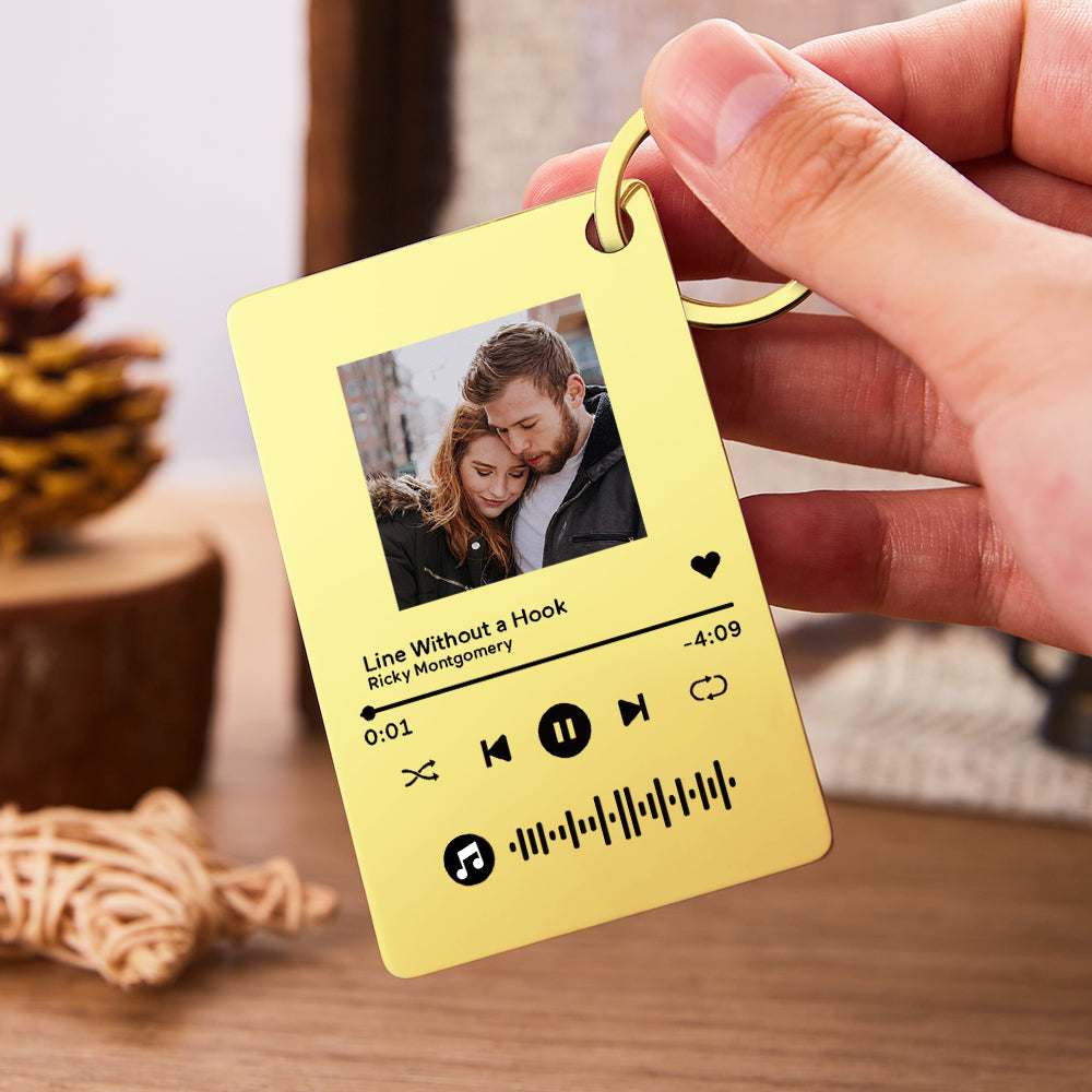 Custom Photo Scannable Code Music Plaque Valentine's Day Gifts