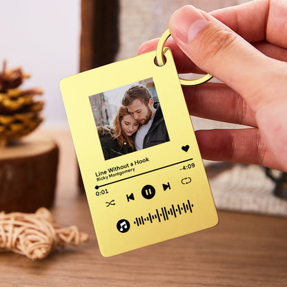 Custom Photo Scannable Code Music Plaque Valentine's Day Gifts