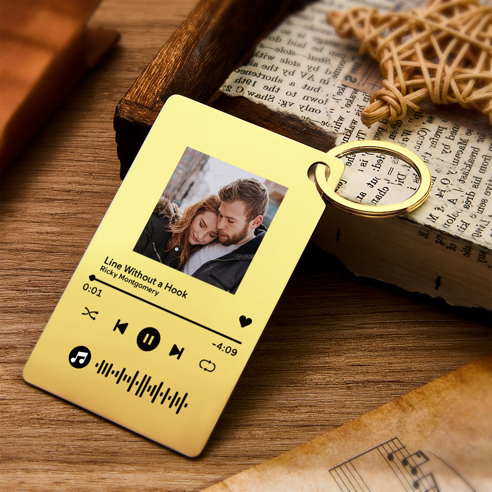 Custom Photo Scannable Code Music Plaque Valentine's Day Gifts