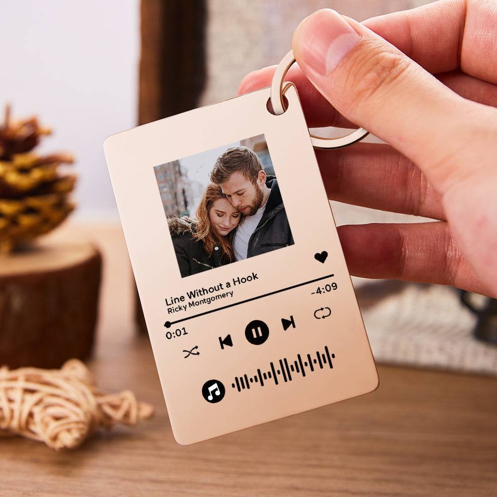Custom Photo Scannable Code Music Plaque Valentine's Day Gifts