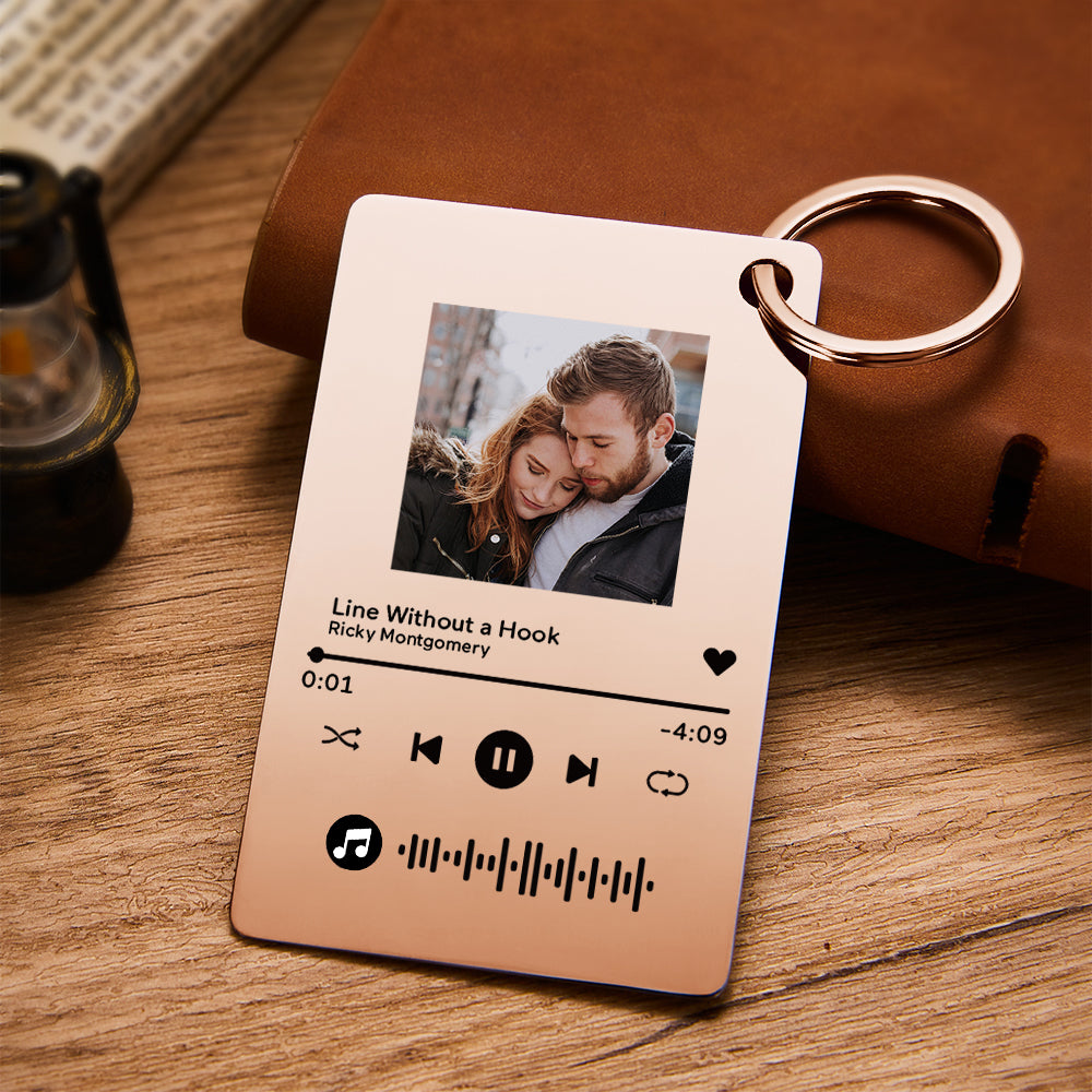 Custom Photo Scannable Code Music Plaque Valentine's Day Gifts