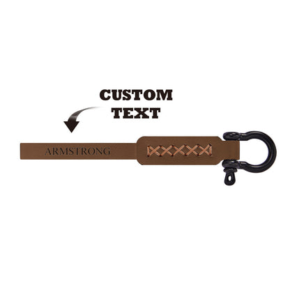 Custom Engraved Keychain Leather Car Keychain Men's Gifts