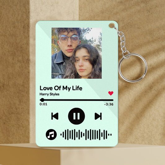 Custom Keychains Scannable Code Colorful Acrylic Music Gifts