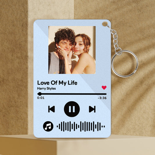 Custom Keychains Scannable Code Colorful Acrylic Music Gifts