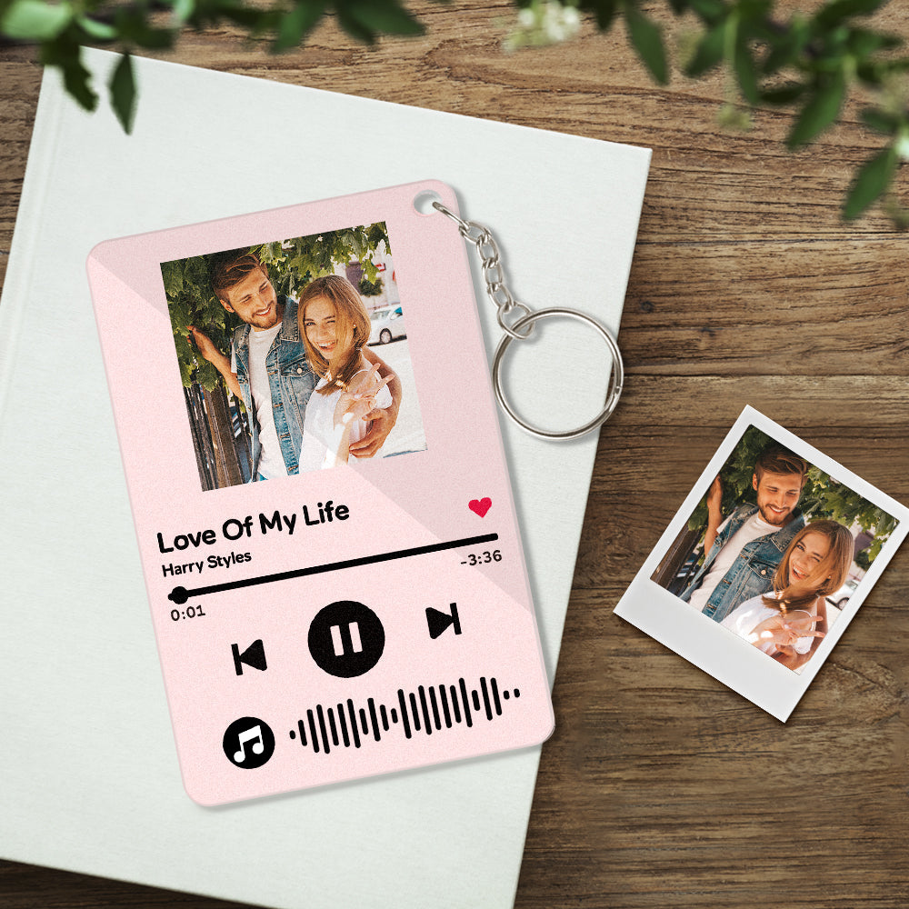 Custom Keychains Scannable Code Colorful Acrylic Music Gifts