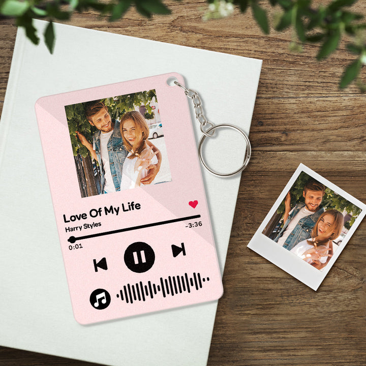 Custom Keychains Scannable Code Colorful Acrylic Music Gifts