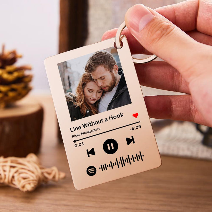 Custom Keychain With Picture Valentine's Day Birthday Gifts Personalized Keychains for Men Women