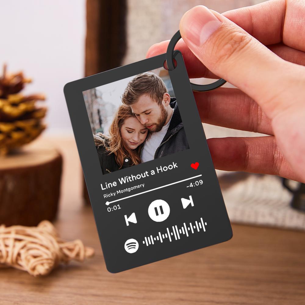 Custom Keychain With Picture Valentine's Day Birthday Gifts Personalized Keychains for Men Women