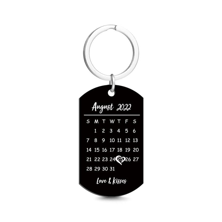 Father's Day Gifts Custom Keychain Photo Calendar Keychain Tag Keychain Personal custom gift