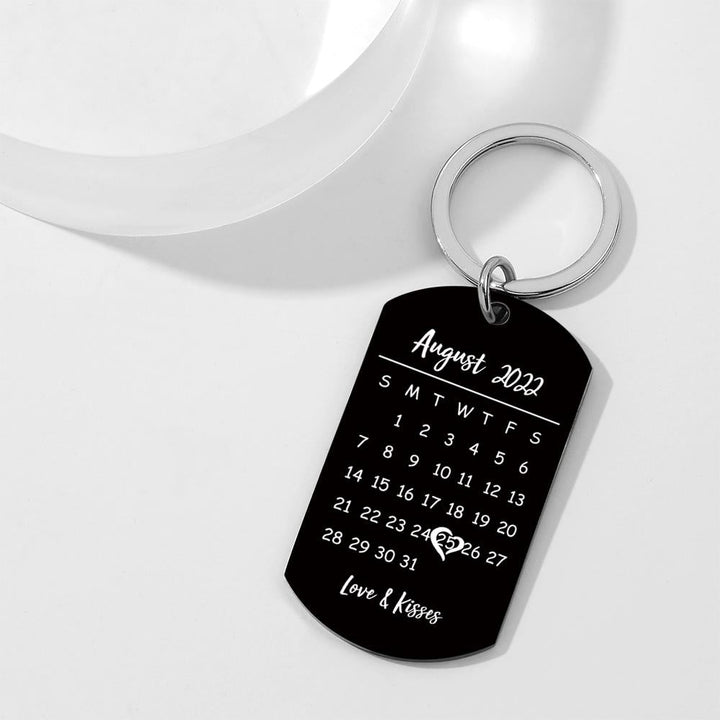 Father's Day Gifts Custom Keychain Photo Calendar Keychain Tag Keychain Personal custom gift