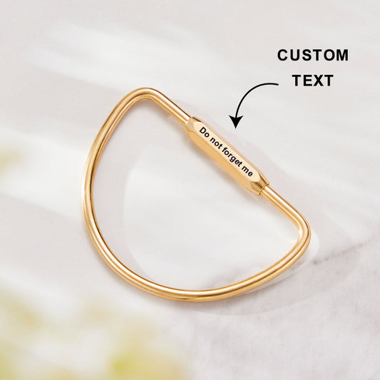 Personalized D Keyring Custom Engraved Camping Carabiner Keychain for Men