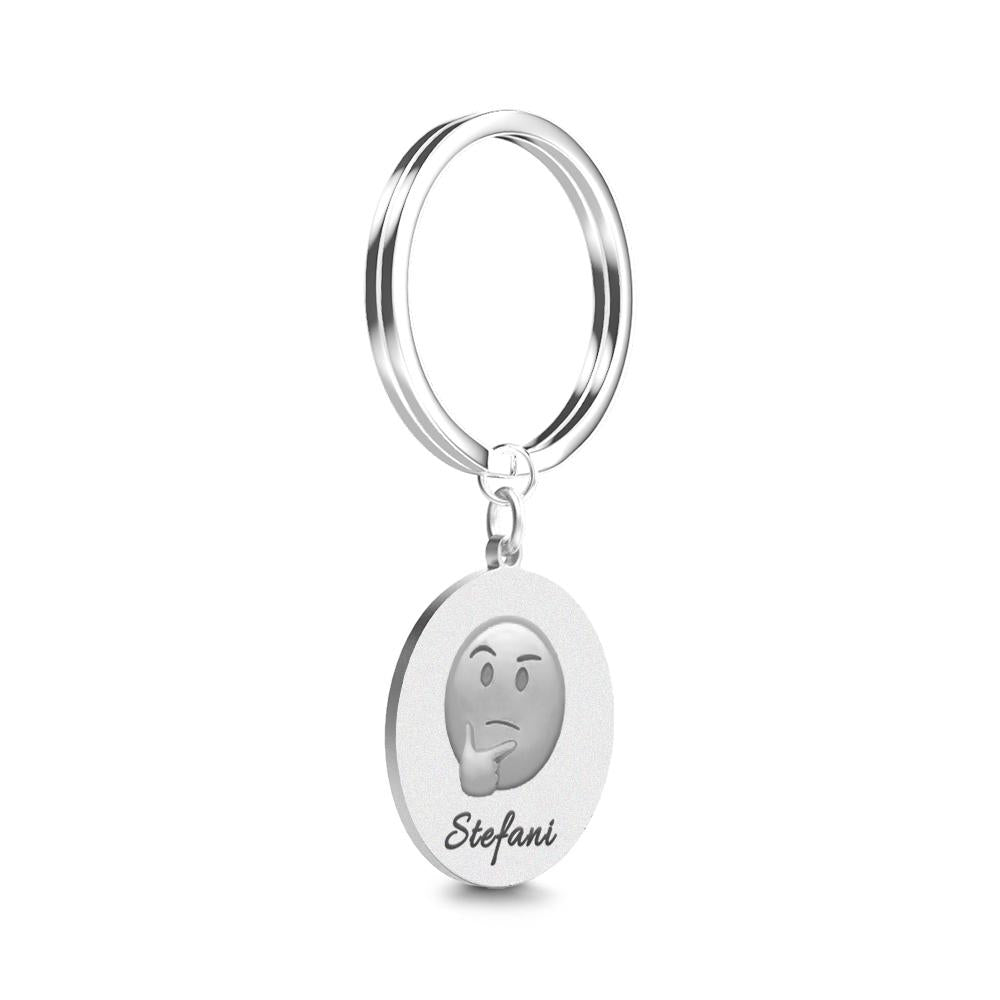 Emoji Keychain, Custom Keychain, Personalized Emoji Funny Gifts, Cool Keychains, Unique Gifts
