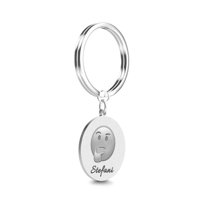 Emoji Keychain, Custom Keychain, Personalized Emoji Funny Gifts, Cool Keychains, Unique Gifts