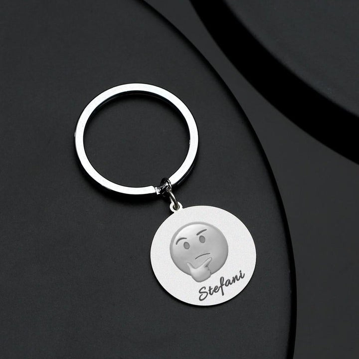 Emoji Keychain, Custom Keychain, Personalized Emoji Funny Gifts, Cool Keychains, Unique Gifts
