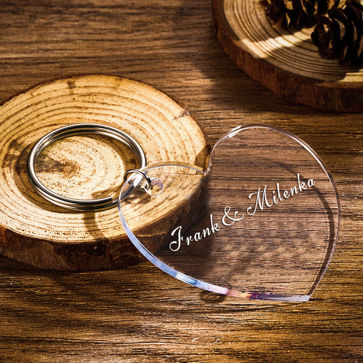 Customizable Acrylic Engraved Keychain Custom Gift