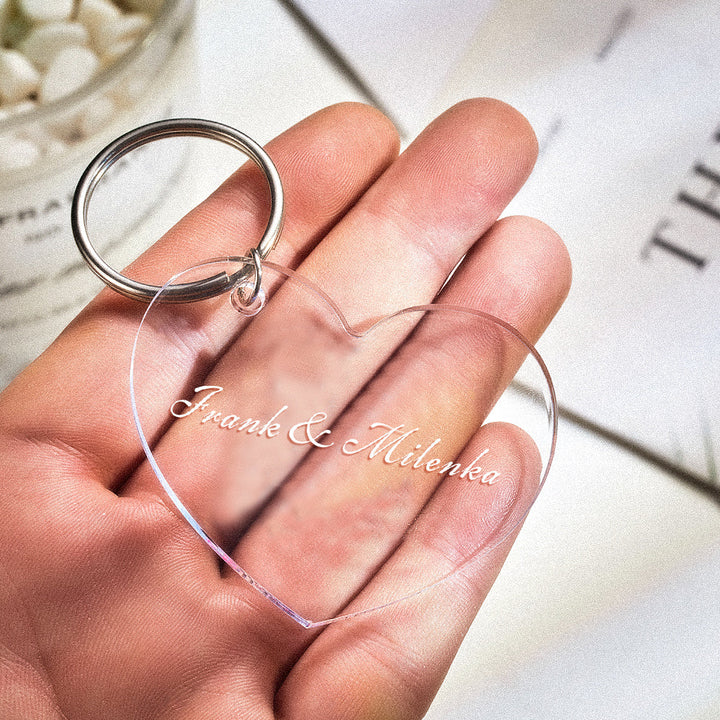 Customizable Acrylic Engraved Keychain Custom Gift