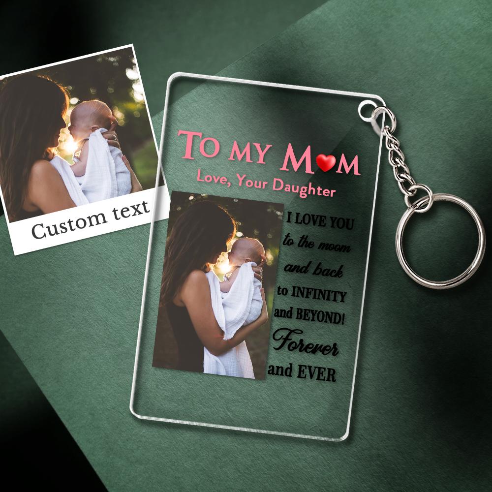 Mother's Day Gift Custom Photo Keychian/Plaque/Night Light For Mom