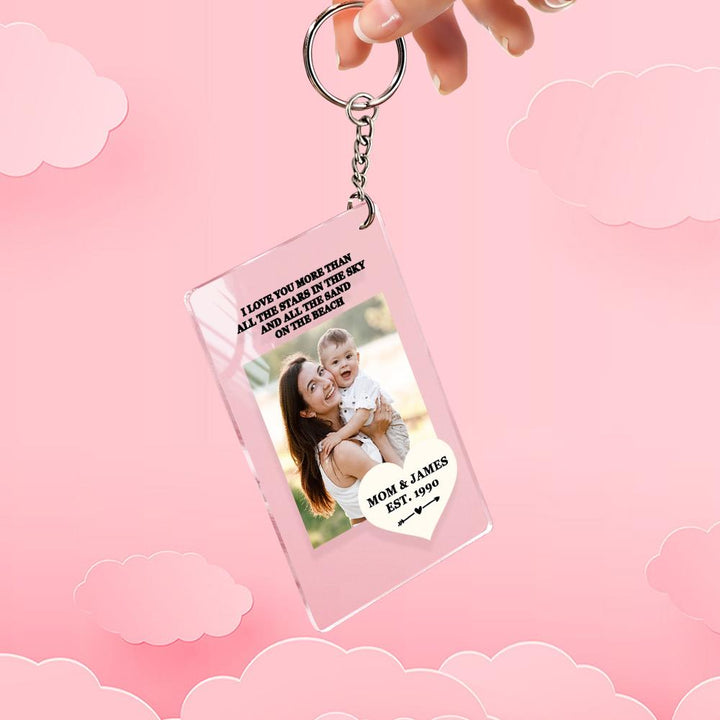 Mother's Day Gift Custom Photo Keychian/Plaque/Night Light For Mom